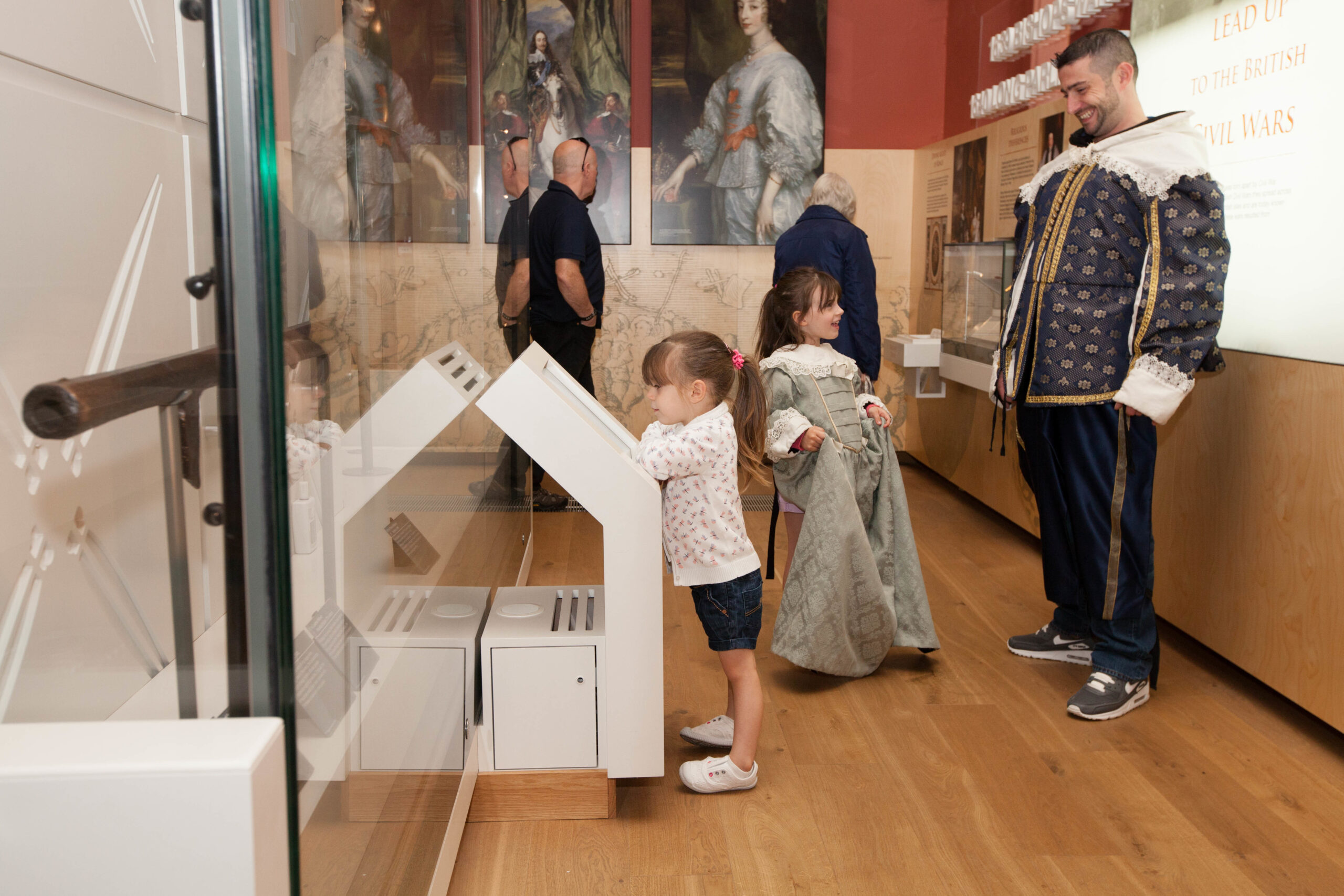 Children dressing up at the National Civil War Centre