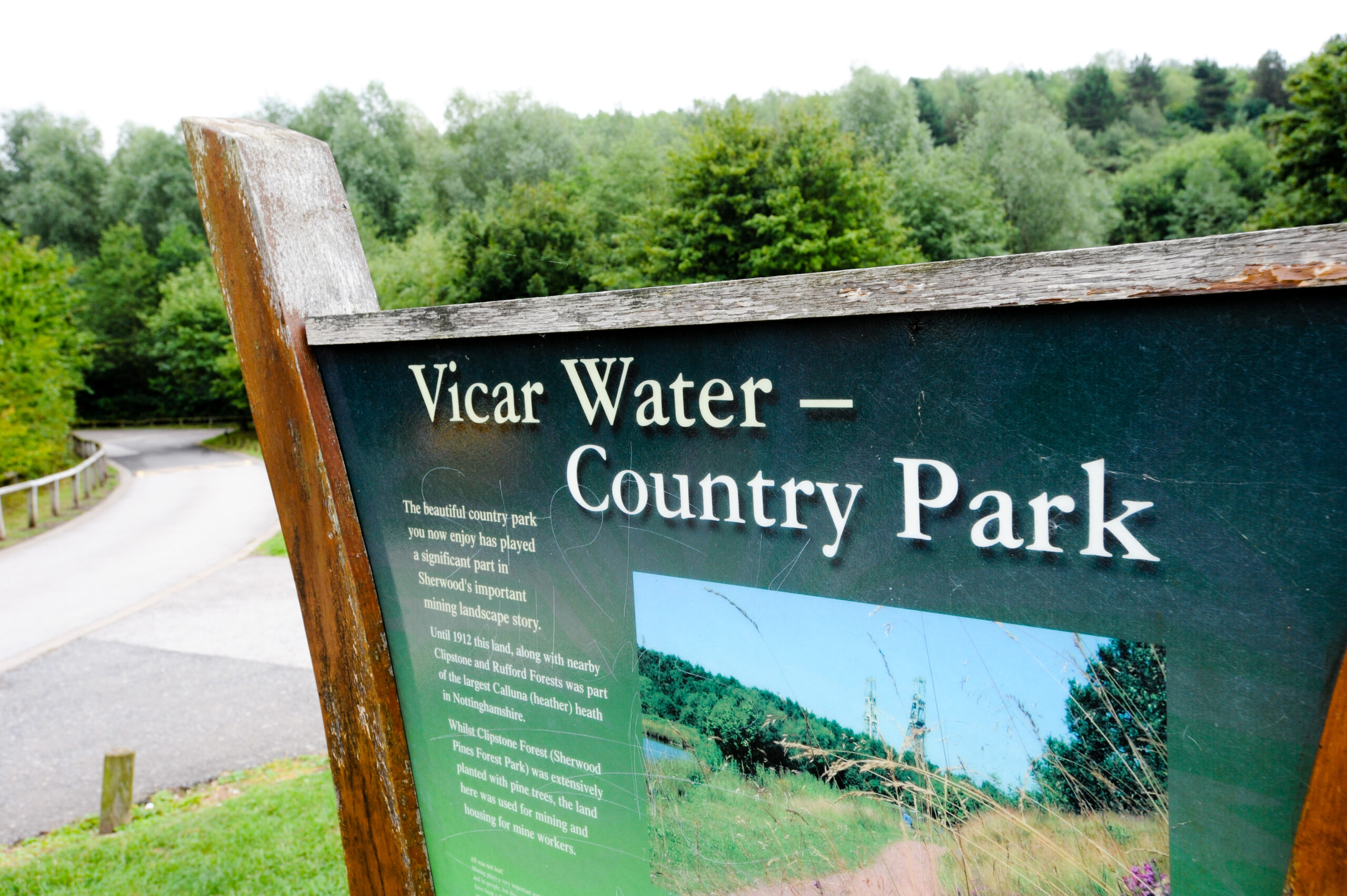 Sign at Vicar Water Country Park