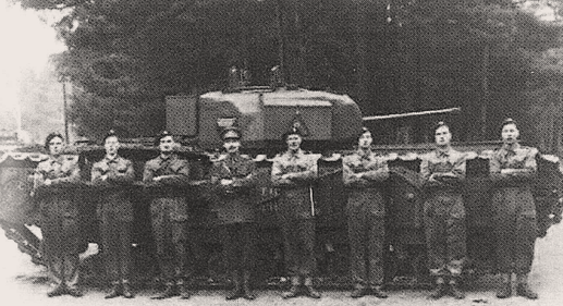 Churchill tank at Rufford Abbey 1942 Coldstream guards